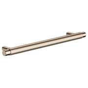Oppen Round Pull 200mm Cabinet Handle (Linear Knurled), Champagne