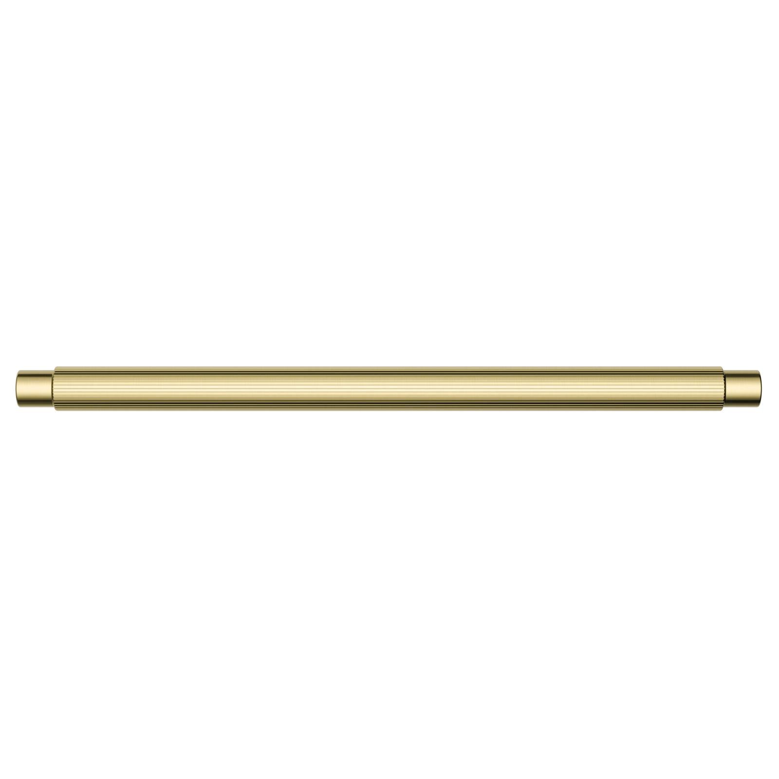 Oppen Round Pull 200mm Cabinet Handle (Linear Knurled), Tiger Bronze