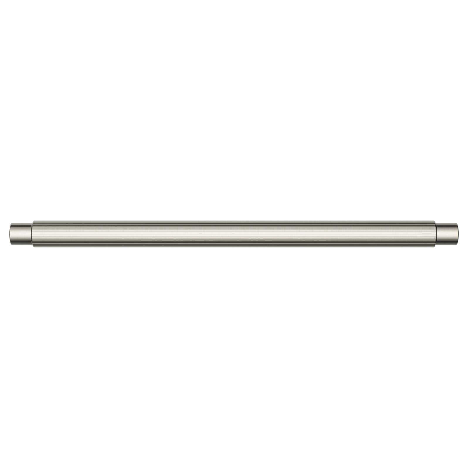 Oppen Round Pull 200mm Cabinet Handle (Linear Knurled), Brushed Nickel