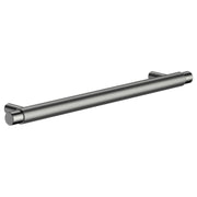Oppen Round Pull 200mm Cabinet Handle (Linear Knurled), Shadow Gunmetal