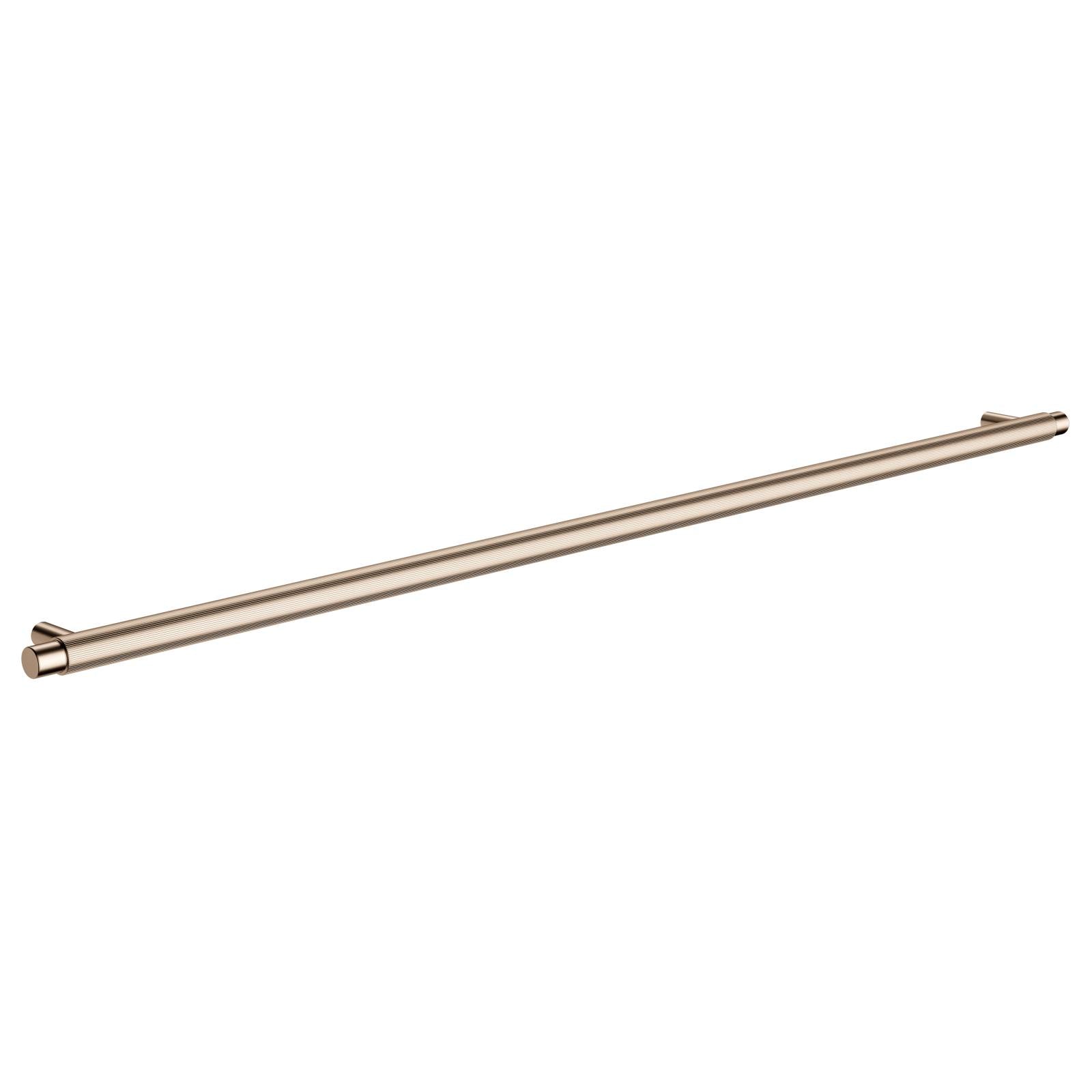 Oppen Round Pull 520mm Cabinet Handle (Linear Knurled), Champagne