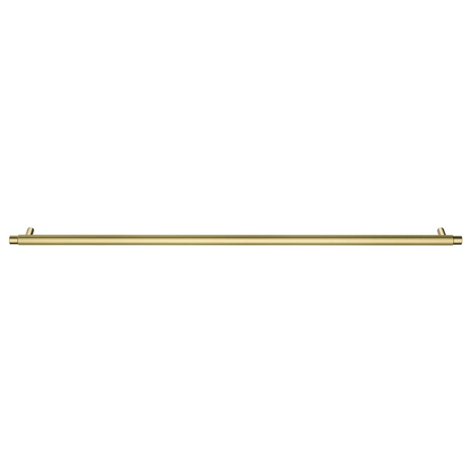 Oppen Round Pull 520mm Cabinet Handle (Linear Knurled), Tiger Bronze