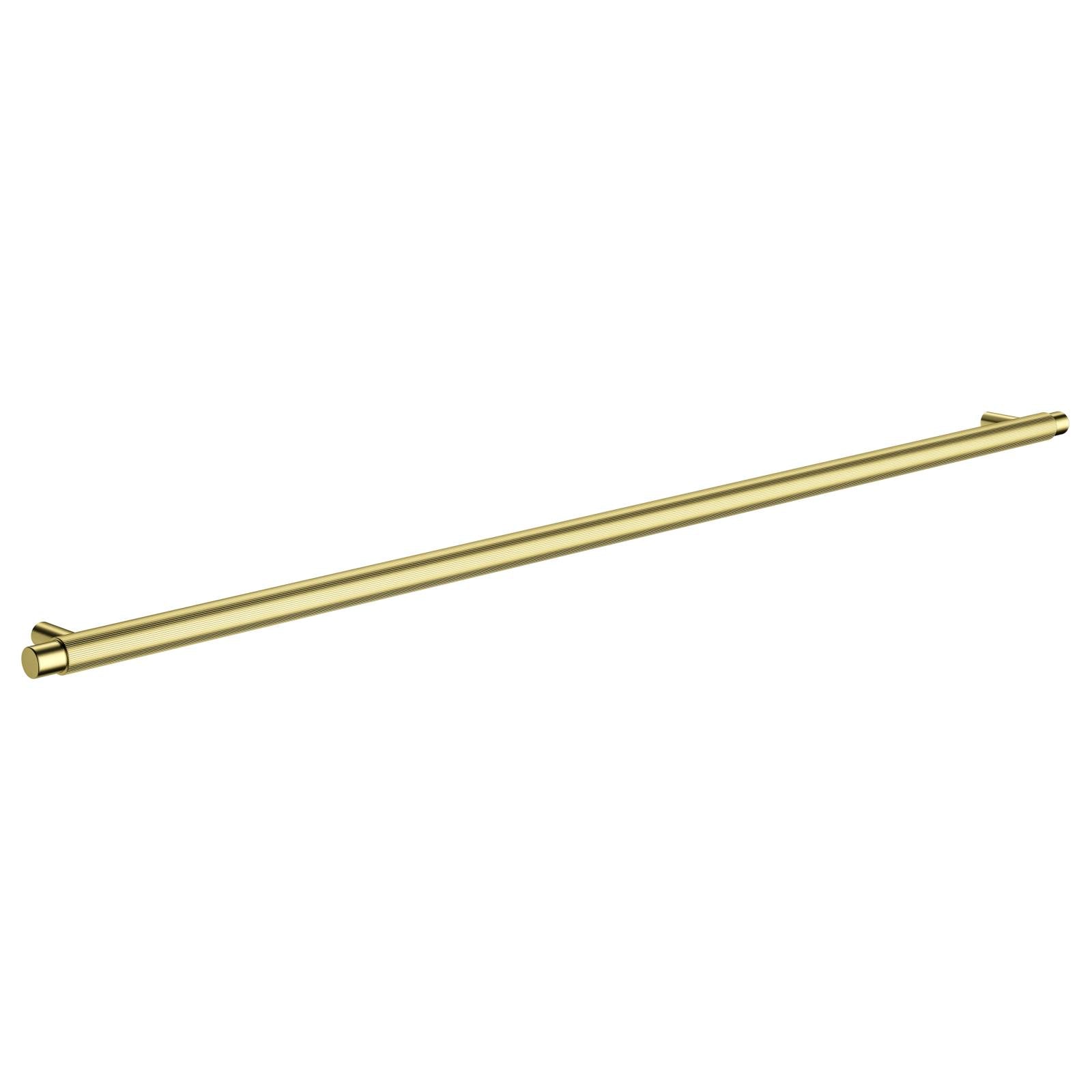 Oppen Round Pull 520mm Cabinet Handle (Linear Knurled), Tiger Bronze