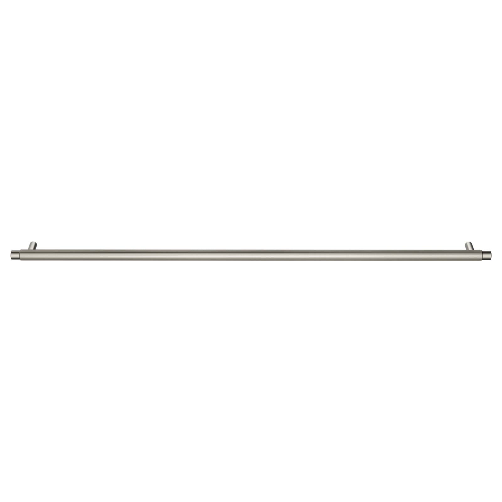 Oppen Round Pull 520mm Cabinet Handle (Linear Knurled), Brushed Nickel
