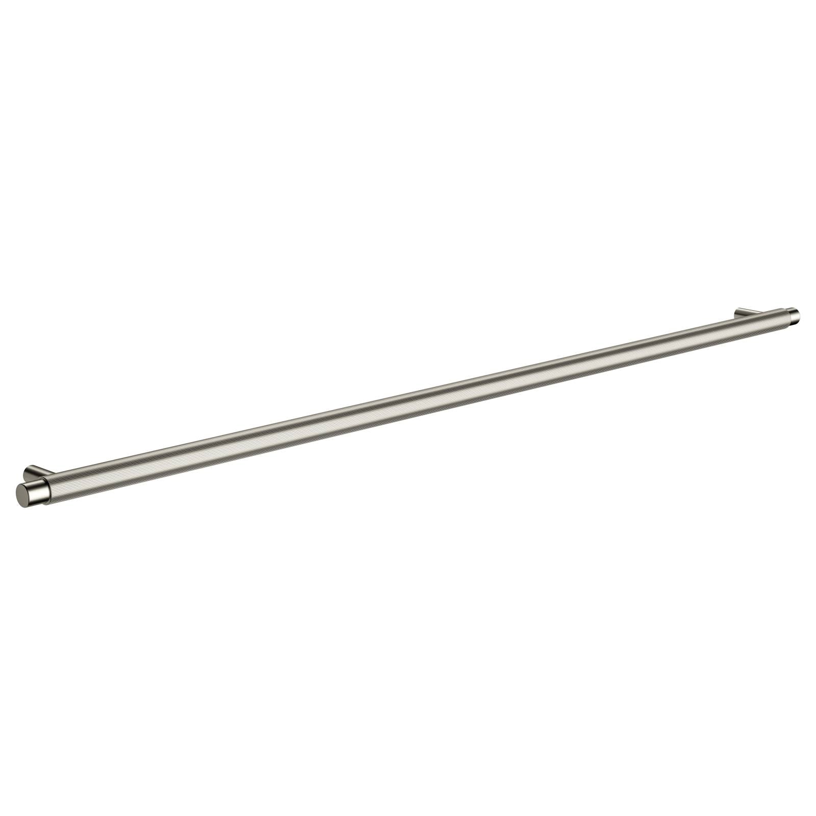 Oppen Round Pull 520mm Cabinet Handle (Linear Knurled), Brushed Nickel