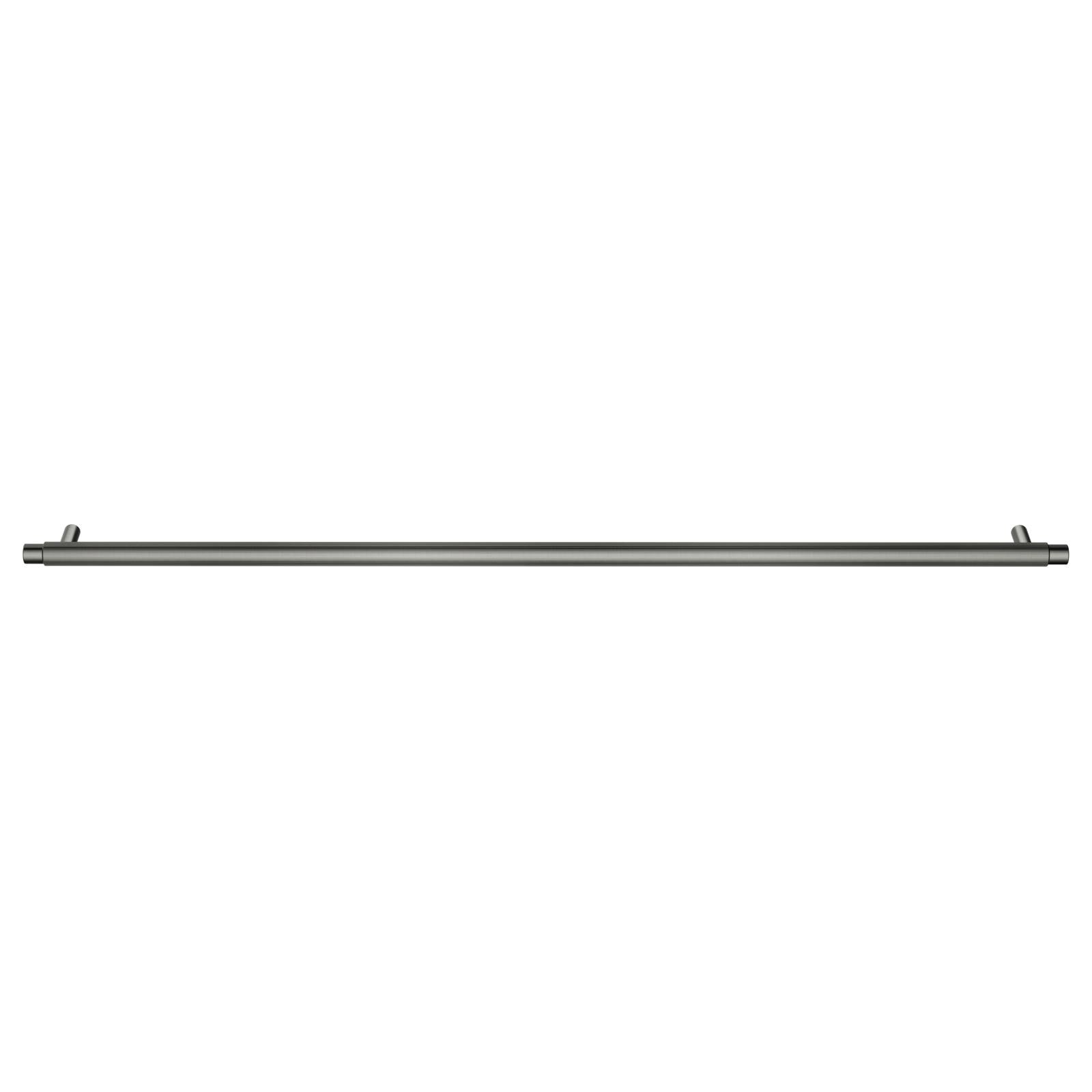 Oppen Round Pull 520mm Cabinet Handle (Linear Knurled), Shadow Gunmetal