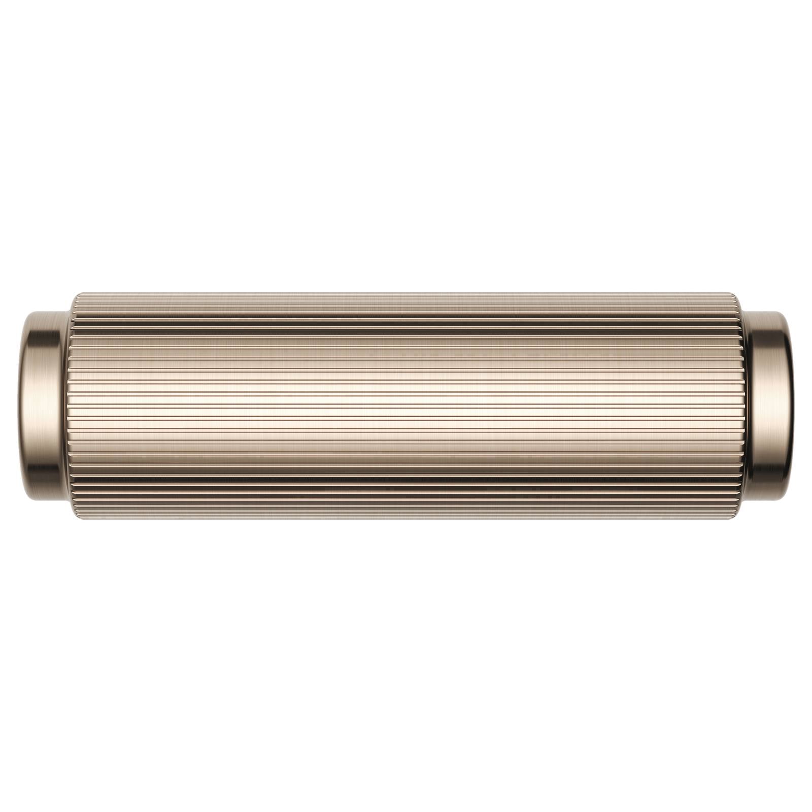 Oppen T-Pull Cabinet Handle (Linear Knurled), Champagne
