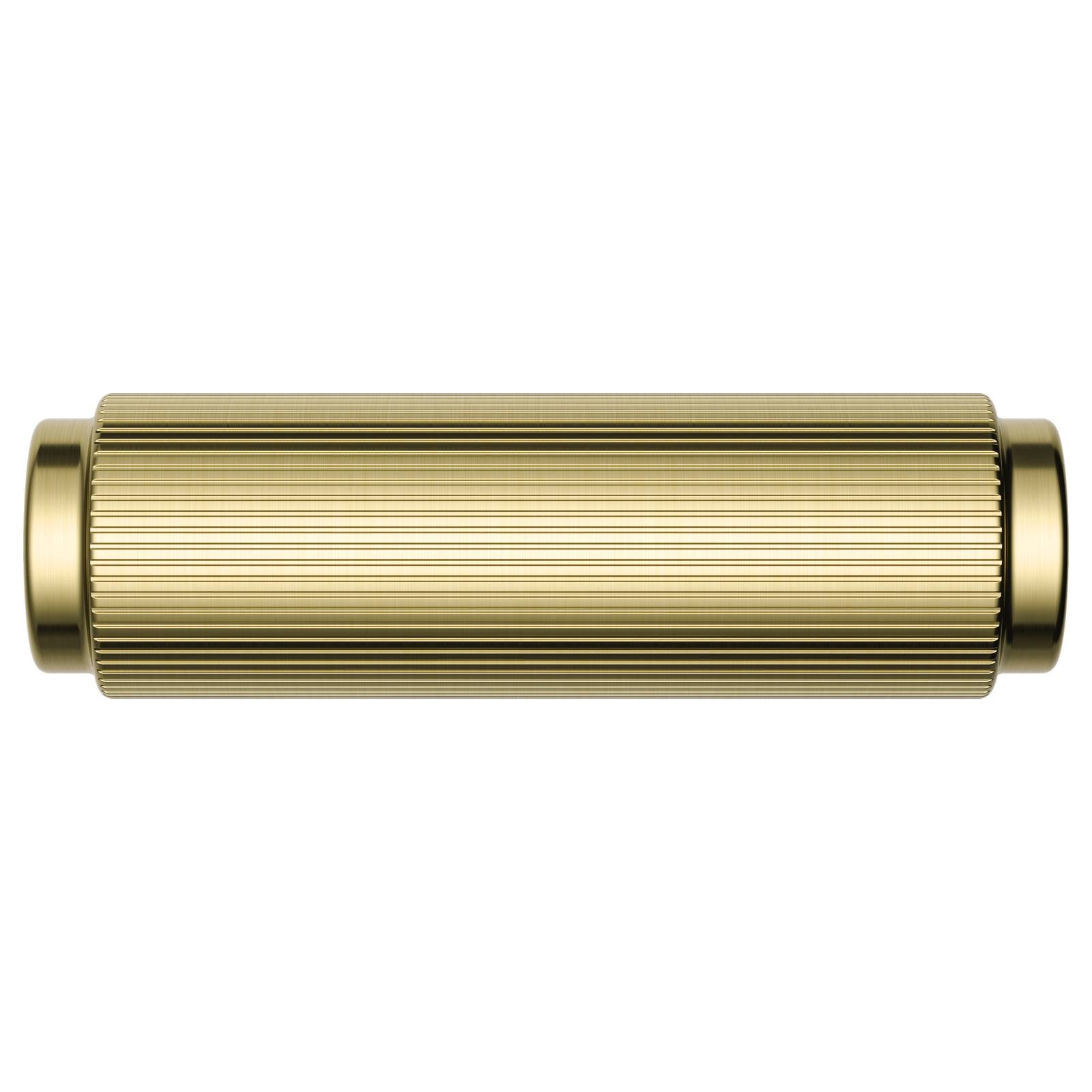 Oppen T-Pull Cabinet Handle (Linear Knurled), Tiger Bronze