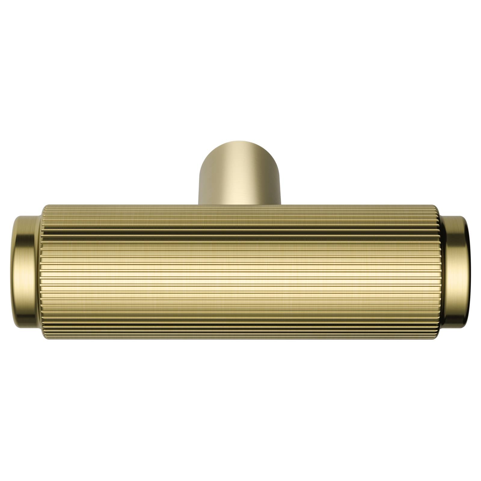 Oppen T-Pull Cabinet Handle (Linear Knurled), Tiger Bronze
