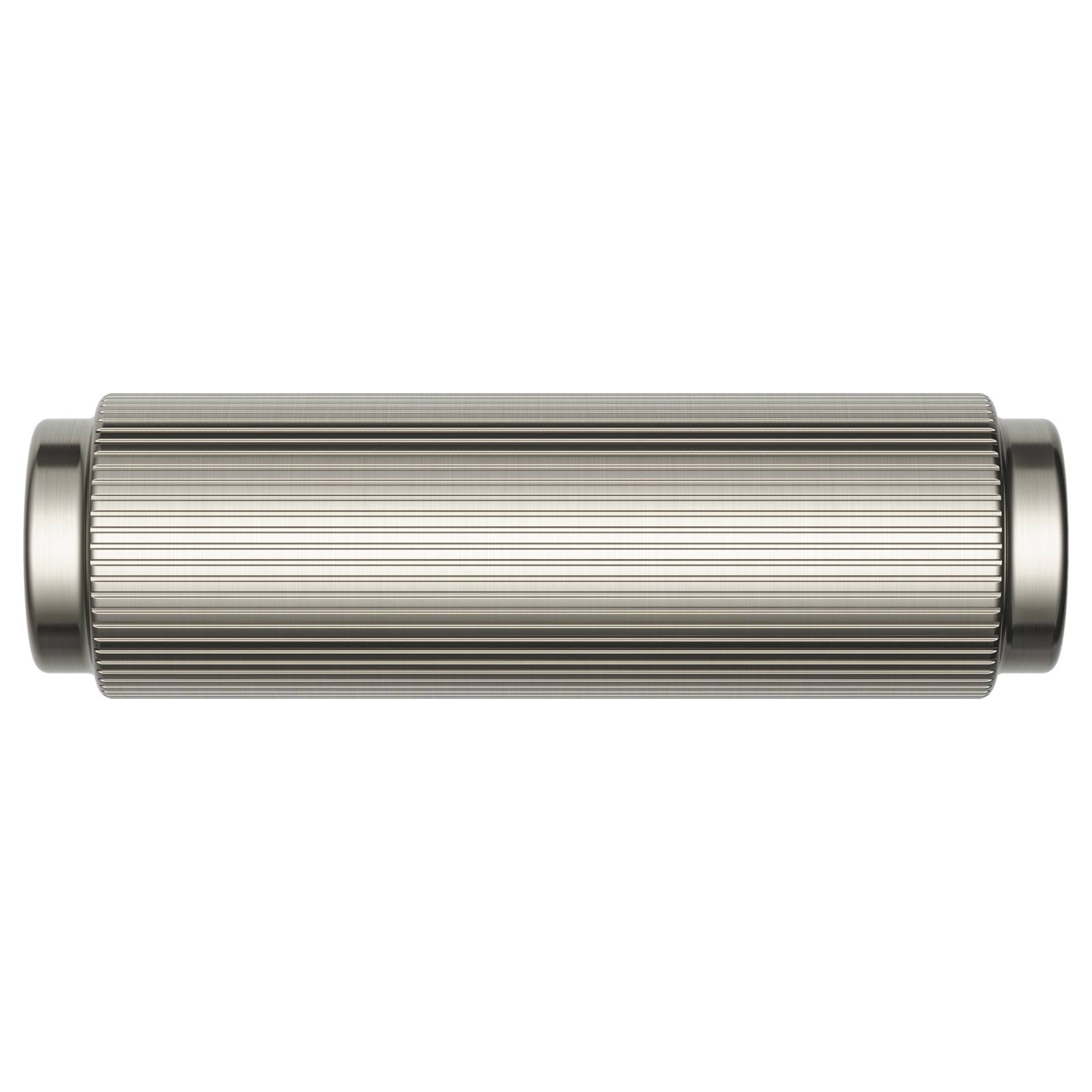 Oppen T-Pull Cabinet Handle (Linear Knurled), Brushed Nickel