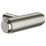 Oppen T-Pull Cabinet Handle (Linear Knurled), Brushed Nickel