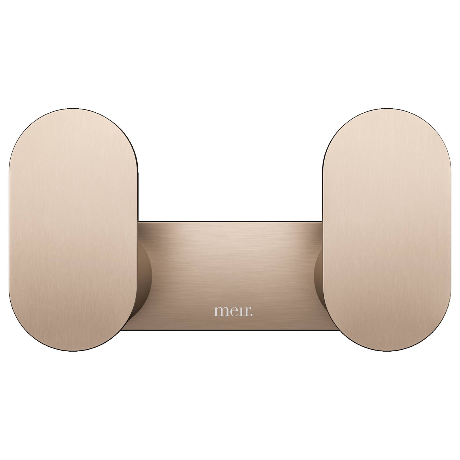 Curvae Double Robe Hook, Champagne