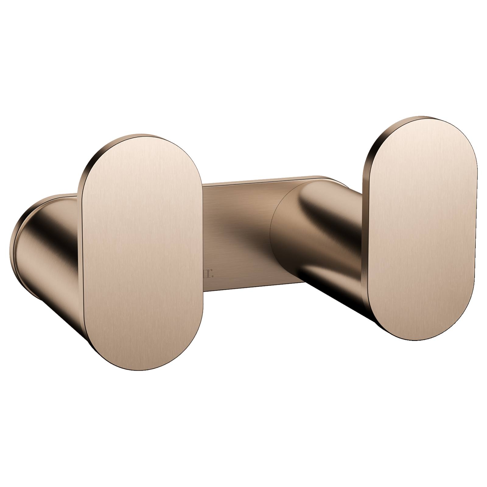 Curvae Double Robe Hook, Champagne