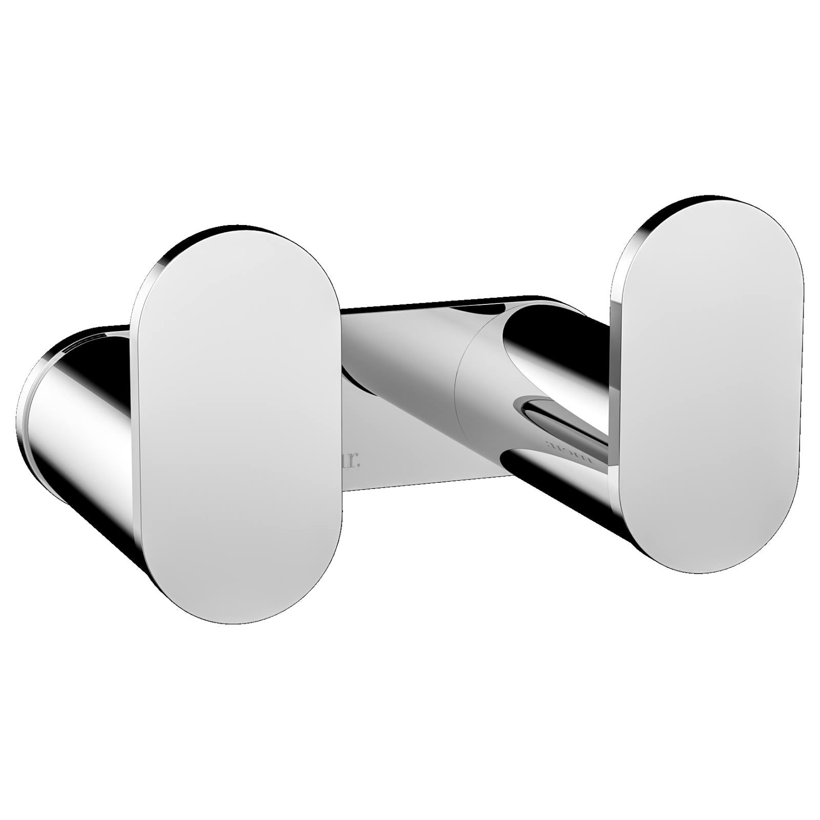 Curvae Double Robe Hook, Polished Chrome