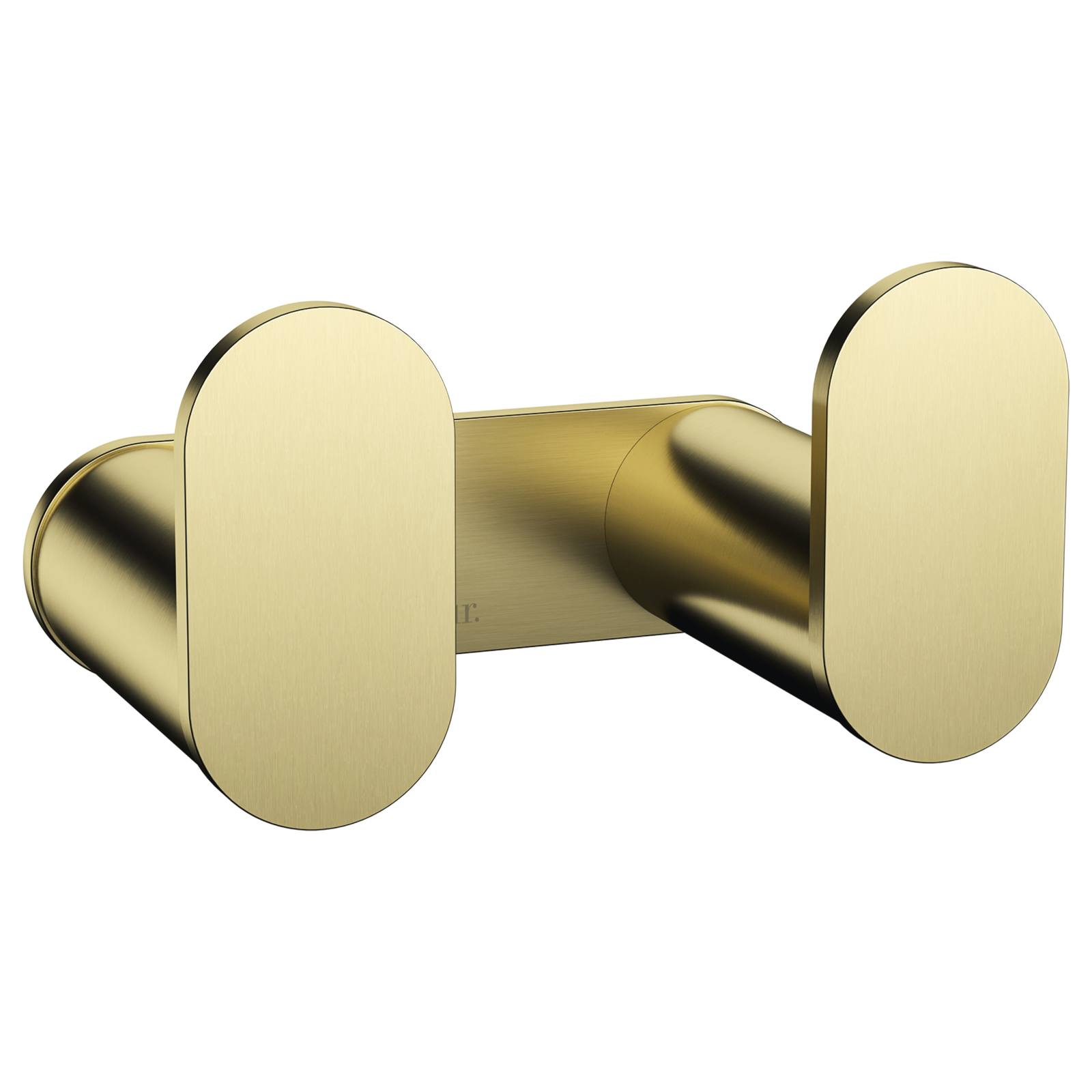 Curvae Double Robe Hook, Tiger Bronze