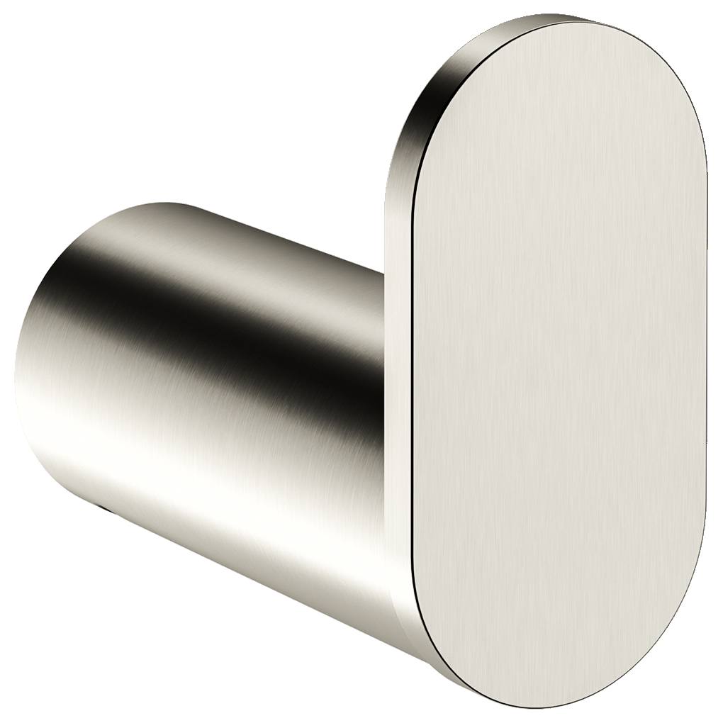 Curvae Single Robe Hook, Brushed Nickel – Schots Home Emporium