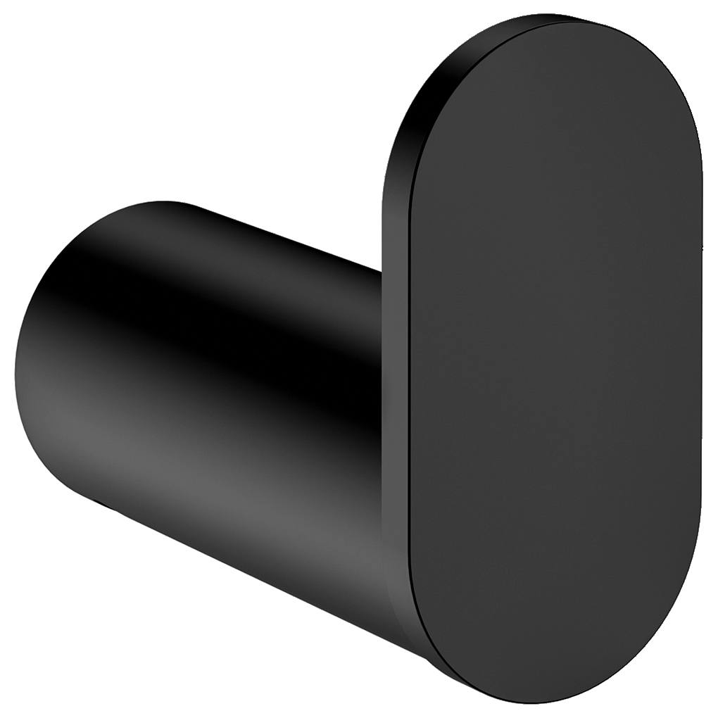 Curvae Single Robe Hook, Matte Black – Schots Home Emporium