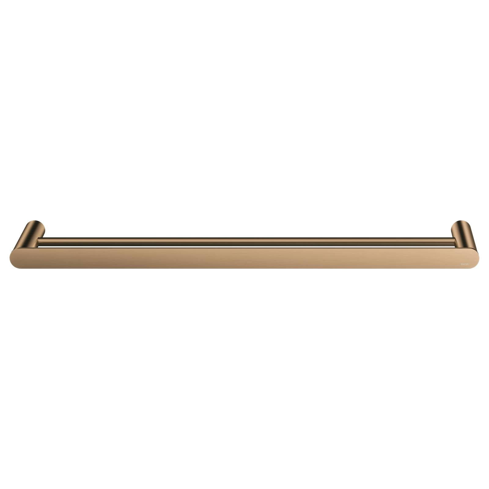 Curvae Double Towel Rail 600mm, Lustre Bronze
