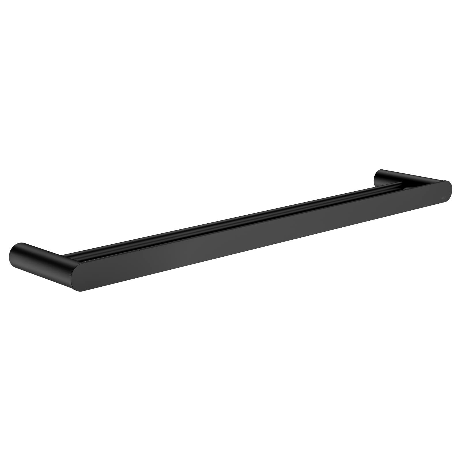 Curvae Double Towel Rail 600mm, Matte Black