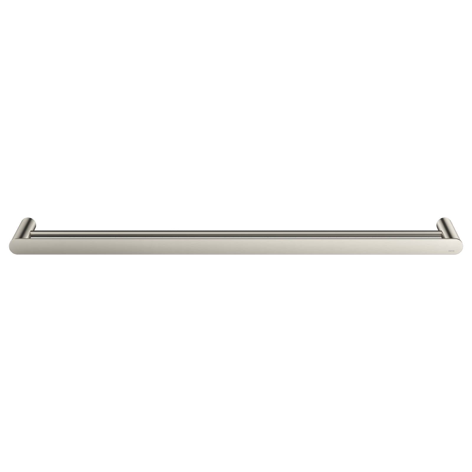 Curvae Double Towel Rail 800mm, Brushed Nickel