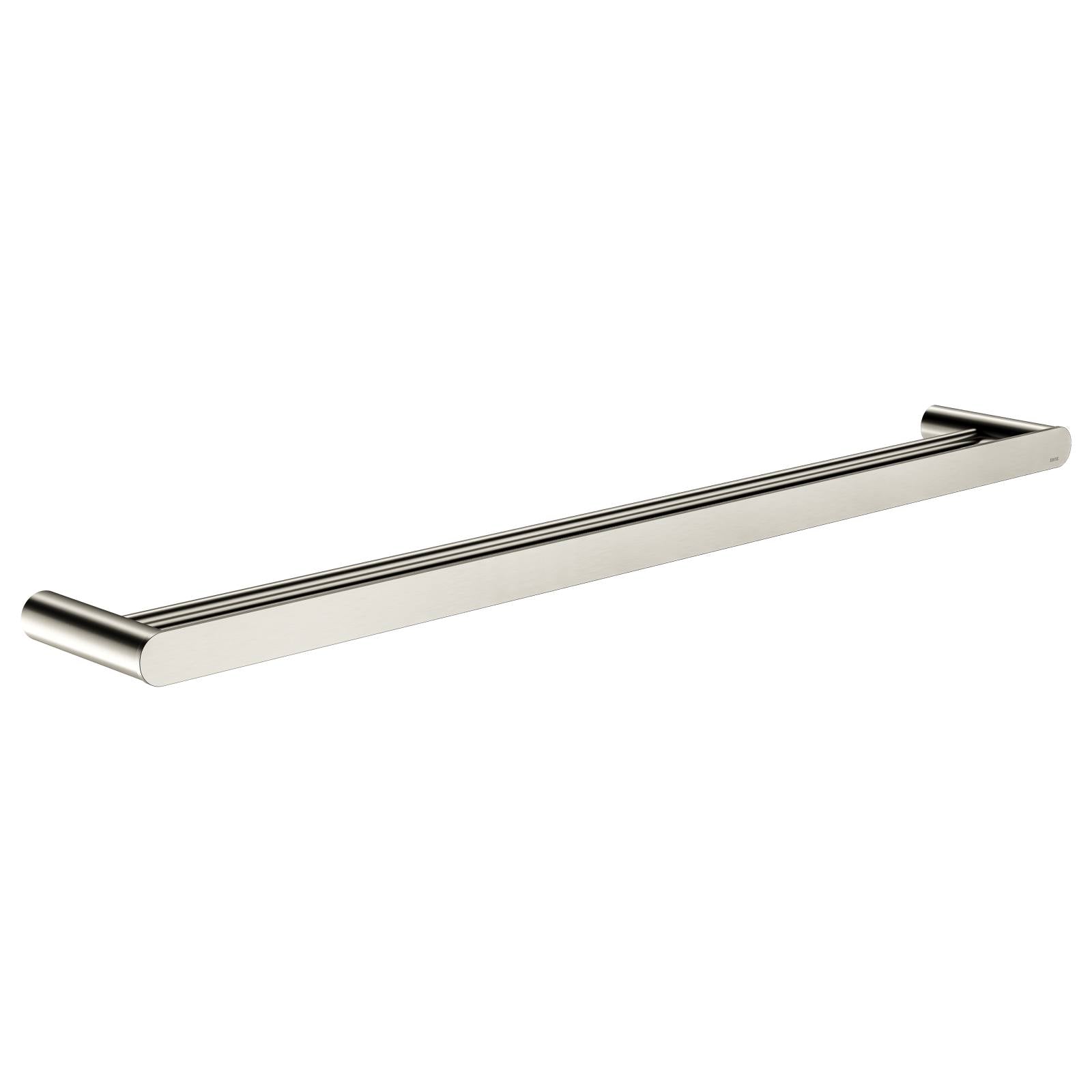 Curvae Double Towel Rail 800mm, Brushed Nickel