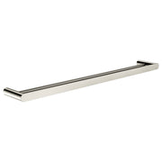 Curvae Double Towel Rail 800mm, Brushed Nickel