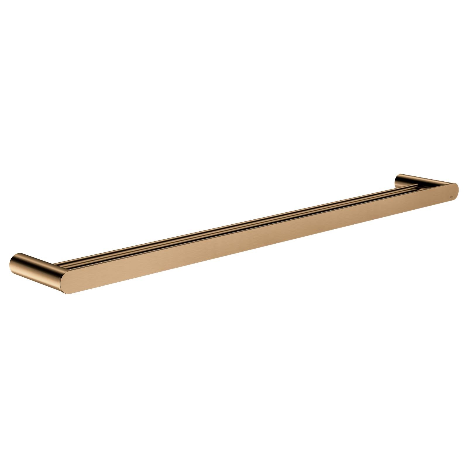 Curvae Double Towel Rail 800mm, Lustre Bronze