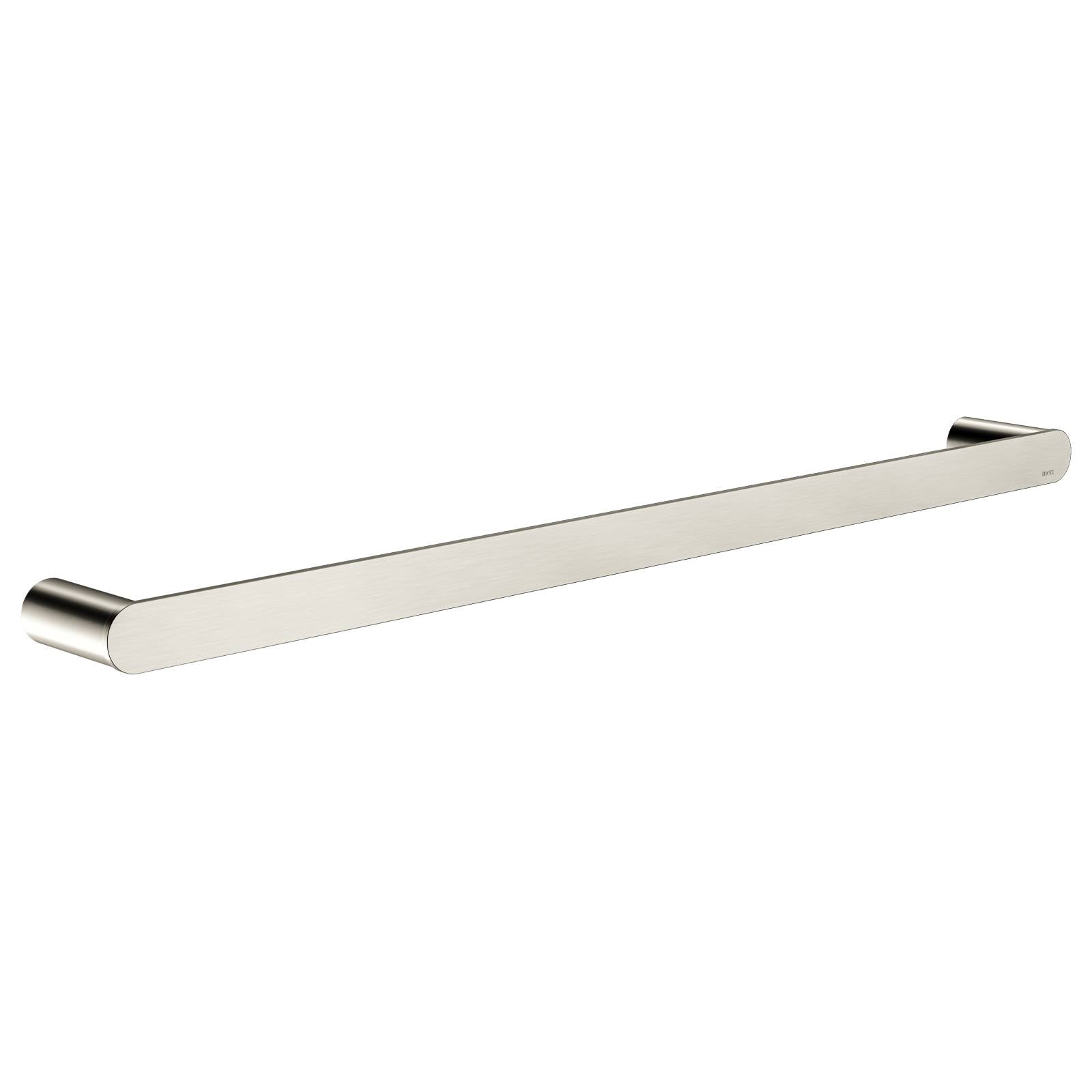 Curvae Single Towel Rail 600mm, Brushed Nickel