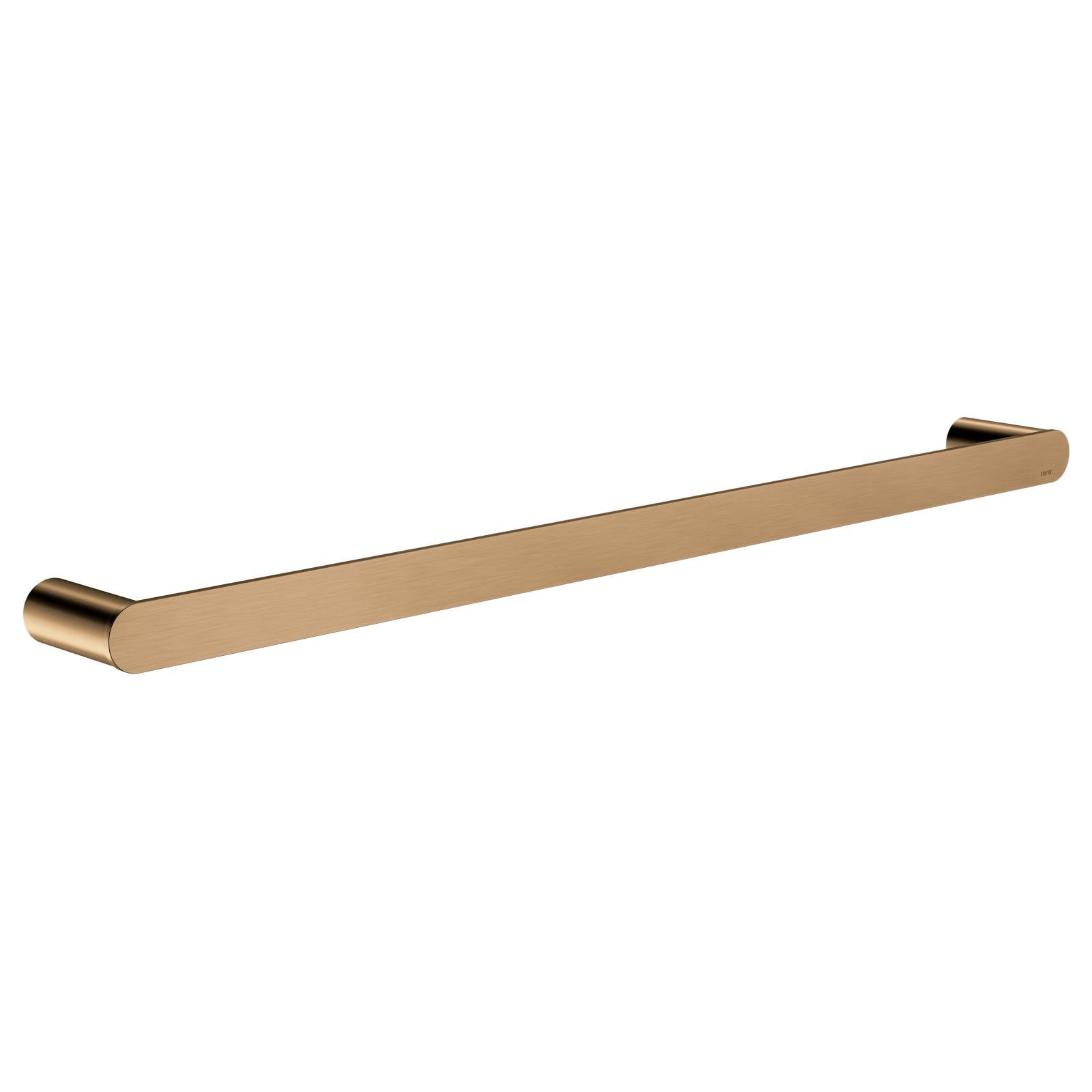 Curvae Single Towel Rail 600mm, Lustre Bronze
