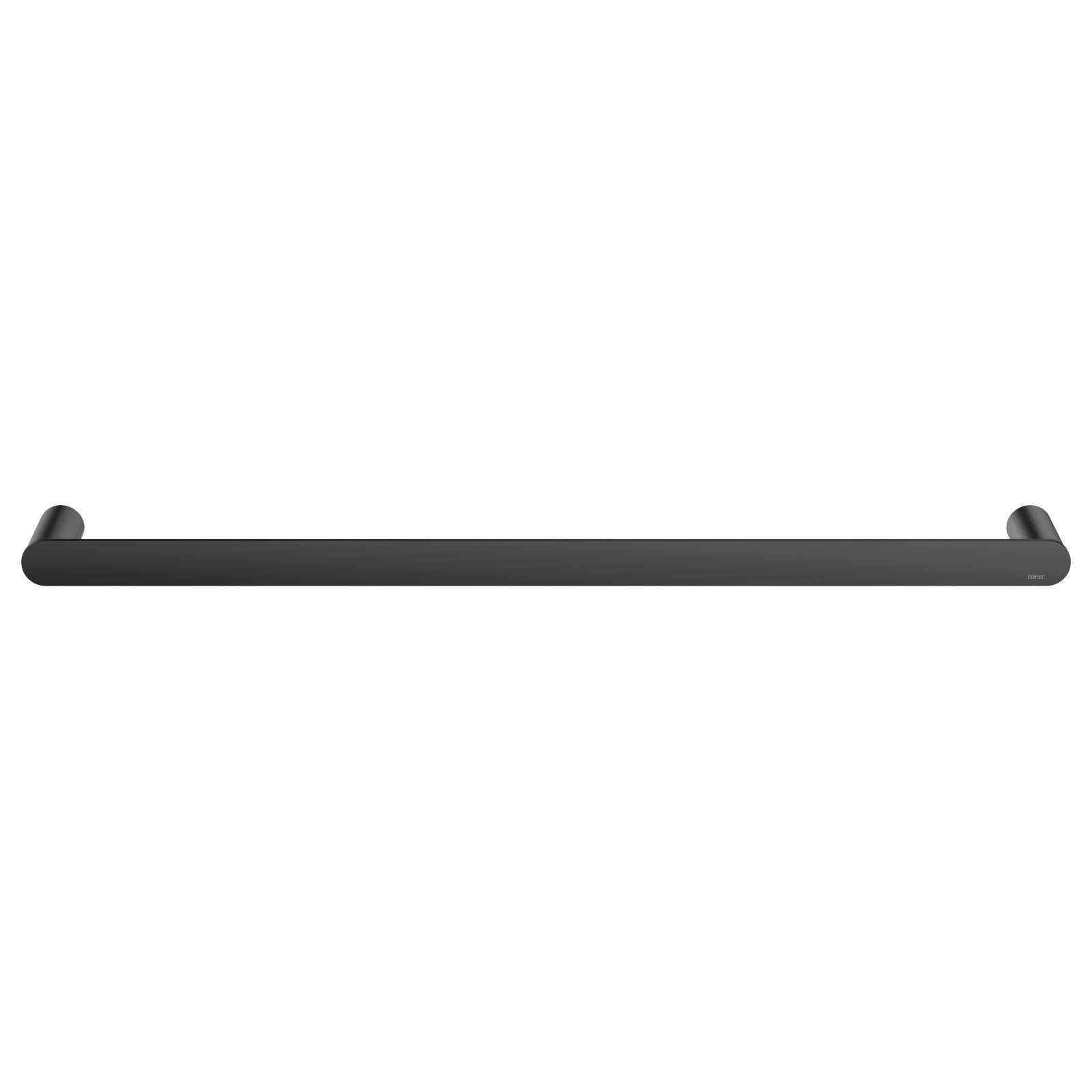 Curvae Single Towel Rail 600mm, Matte Black