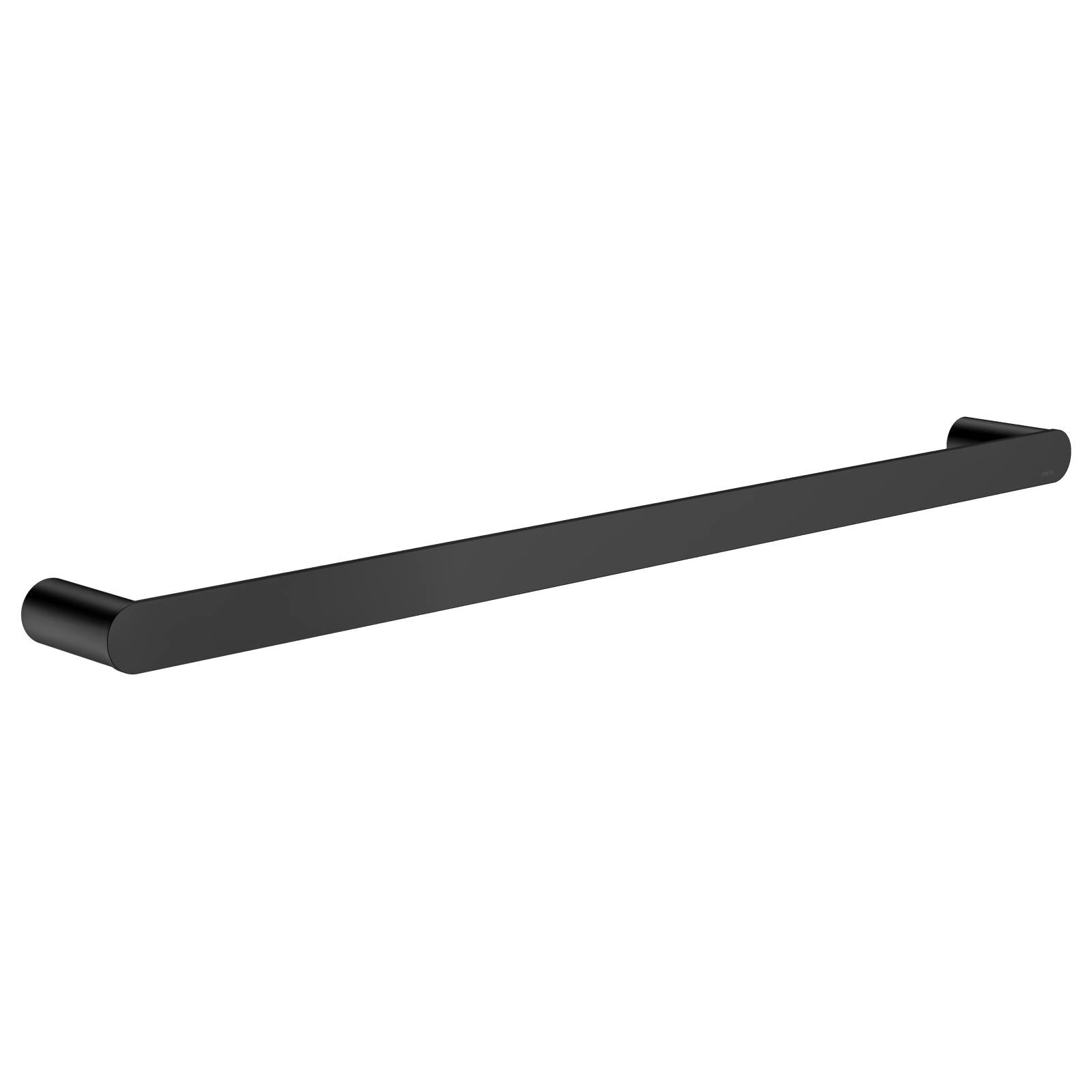 Curvae Single Towel Rail 600mm, Matte Black
