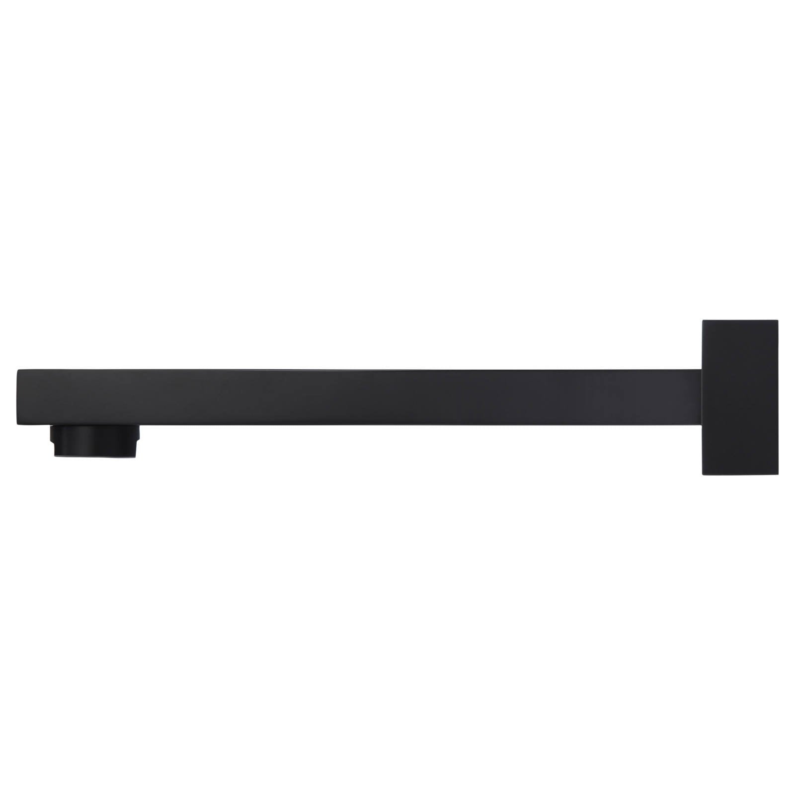 Square Wall Spout, Matte Black