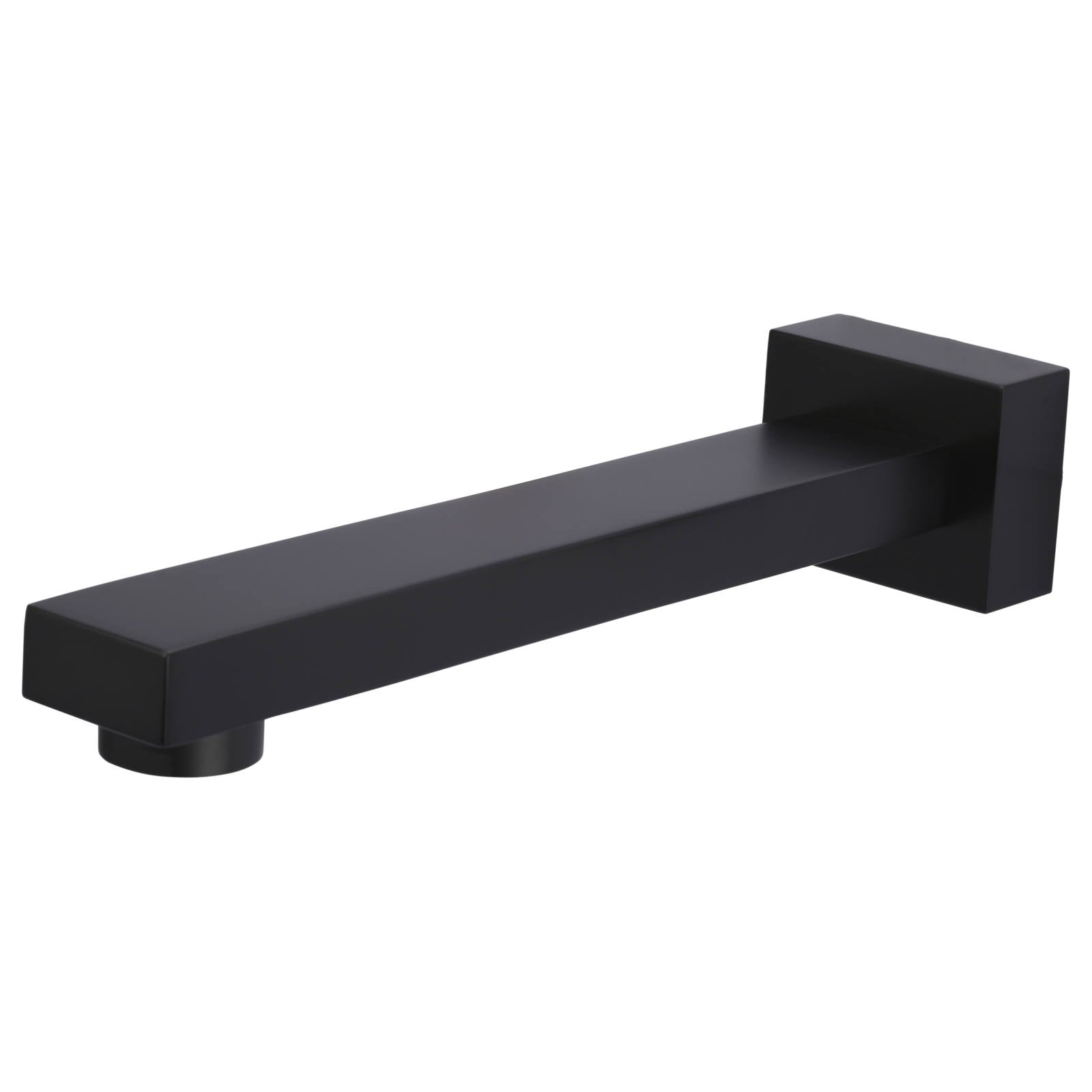 Square Wall Spout, Matte Black