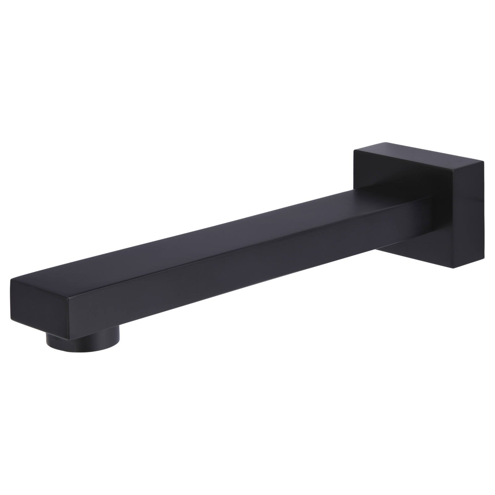 Square Wall Spout, Matte Black