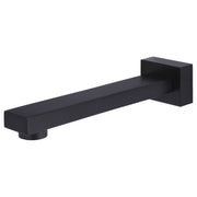 Square Wall Spout, Matte Black