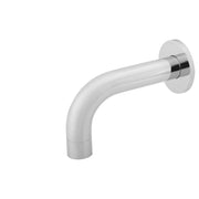 Universal Round Curved Spout 130mm, Polished Chrome
