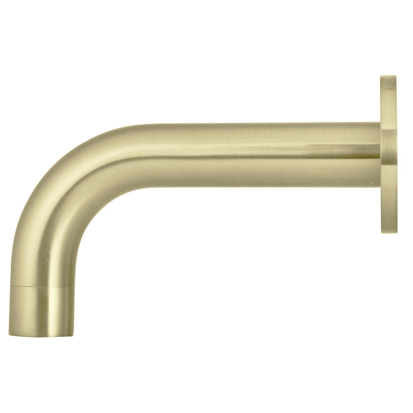 Universal Round Curved Spout 130mm, Tiger Bronze