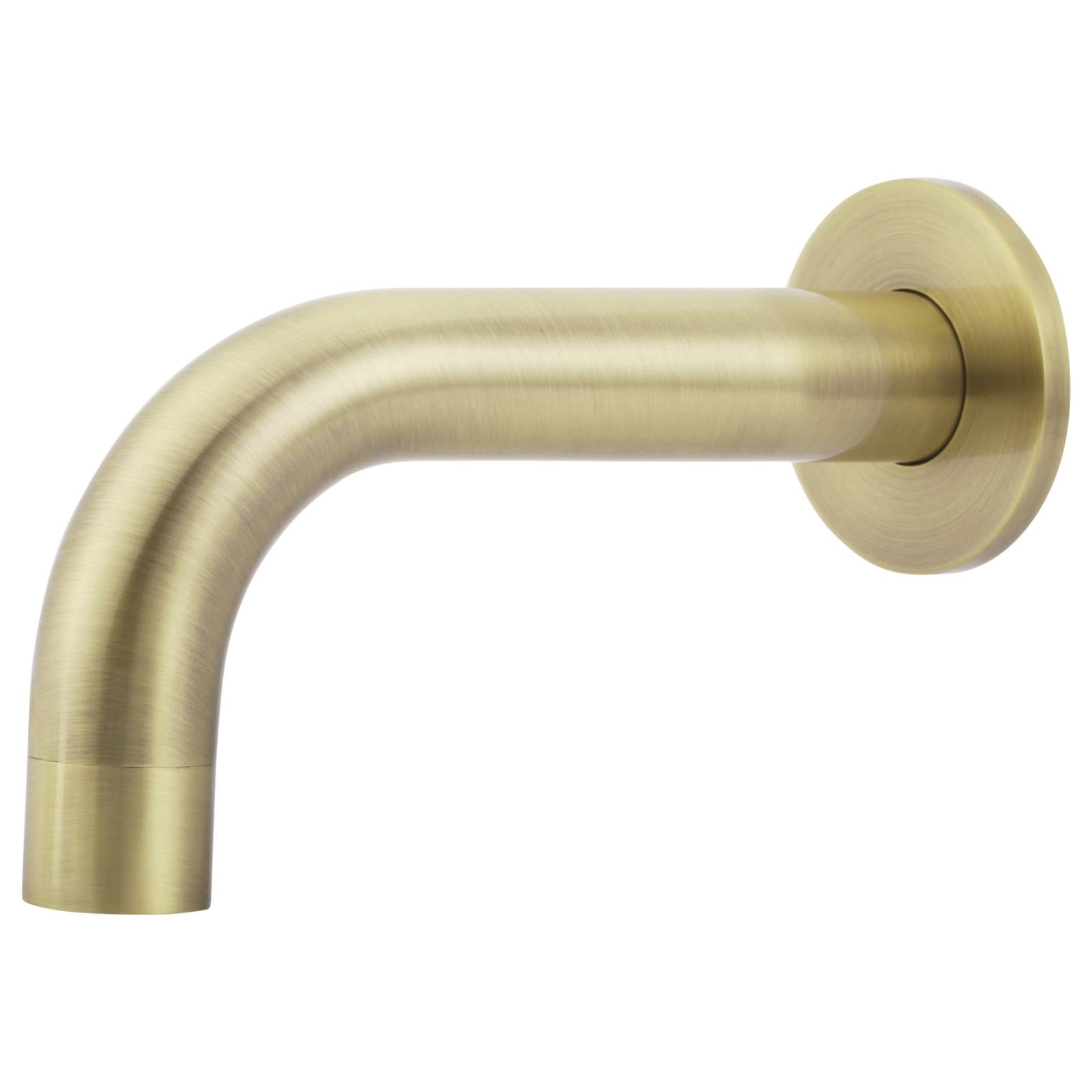Universal Round Curved Spout 130mm, Tiger Bronze