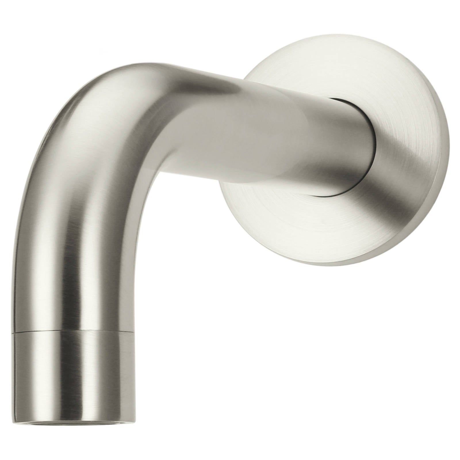 Universal Round Curved Spout 130mm, PVD Brushed Nickel