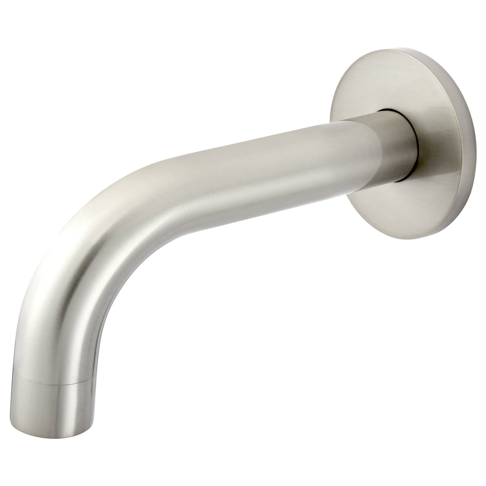 Universal Round Curved Spout 130mm, PVD Brushed Nickel