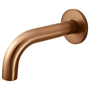Universal Round Curved Spout 130mm, Lustre Bronze