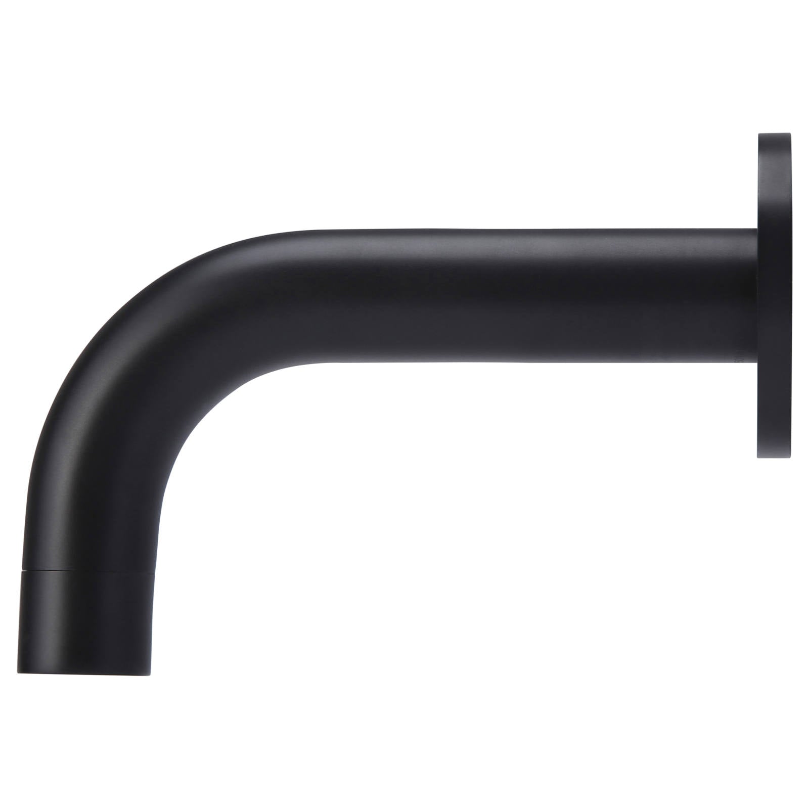 Universal Round Curved Spout 130mm, Matte Black