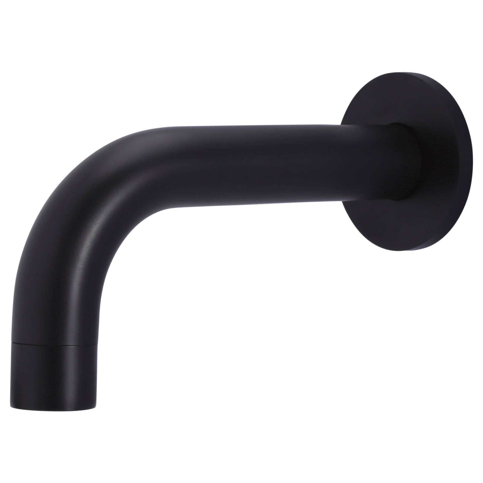 Universal Round Curved Spout 130mm, Matte Black