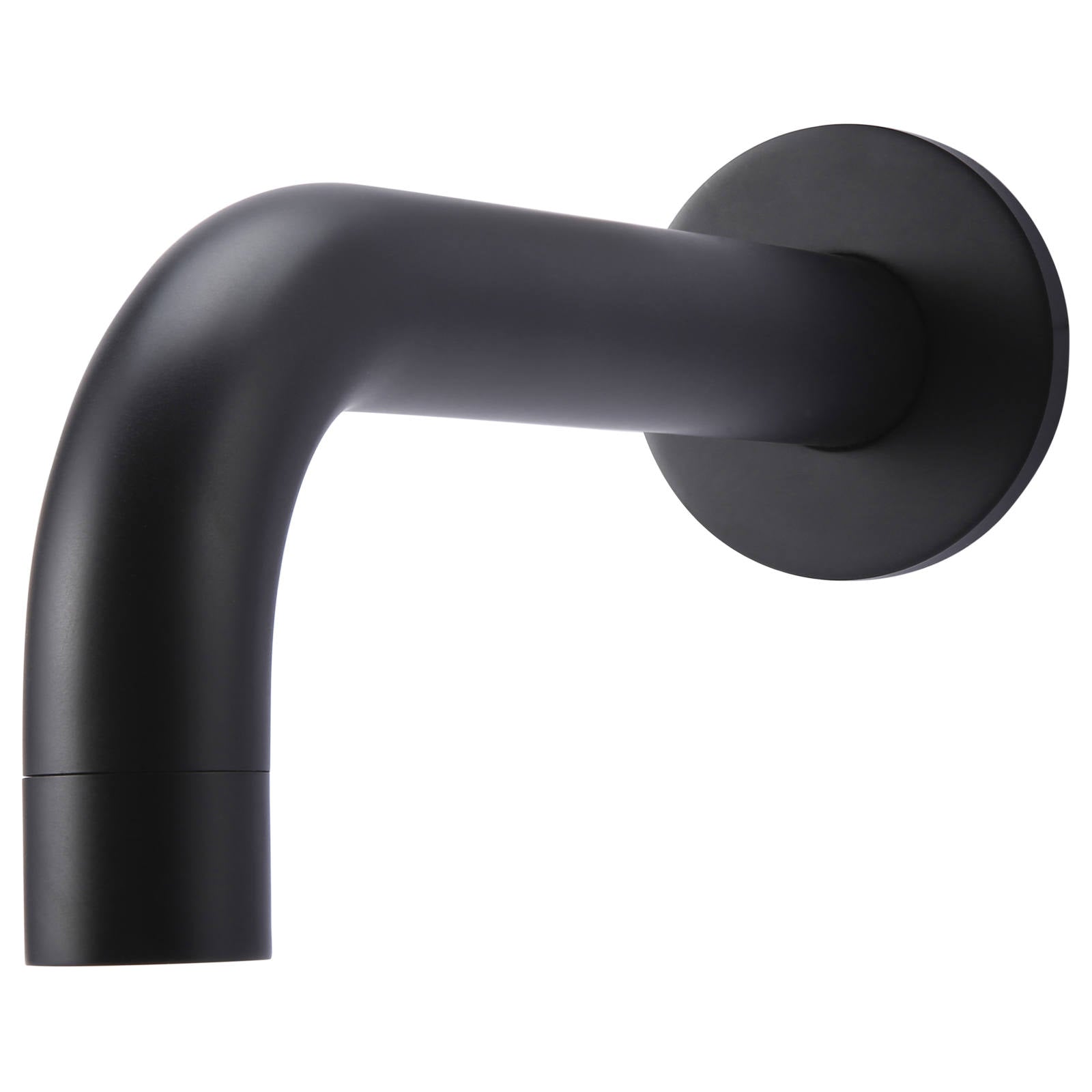Universal Round Curved Spout 130mm, Matte Black
