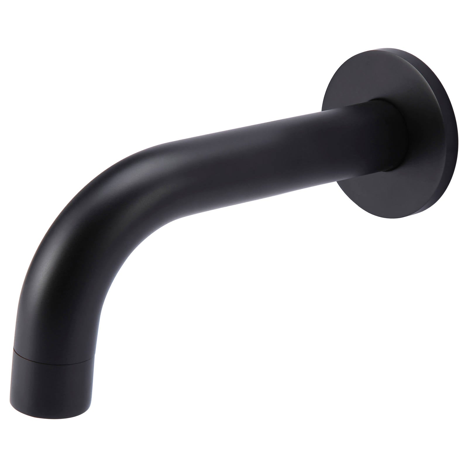 Universal Round Curved Spout 130mm, Matte Black