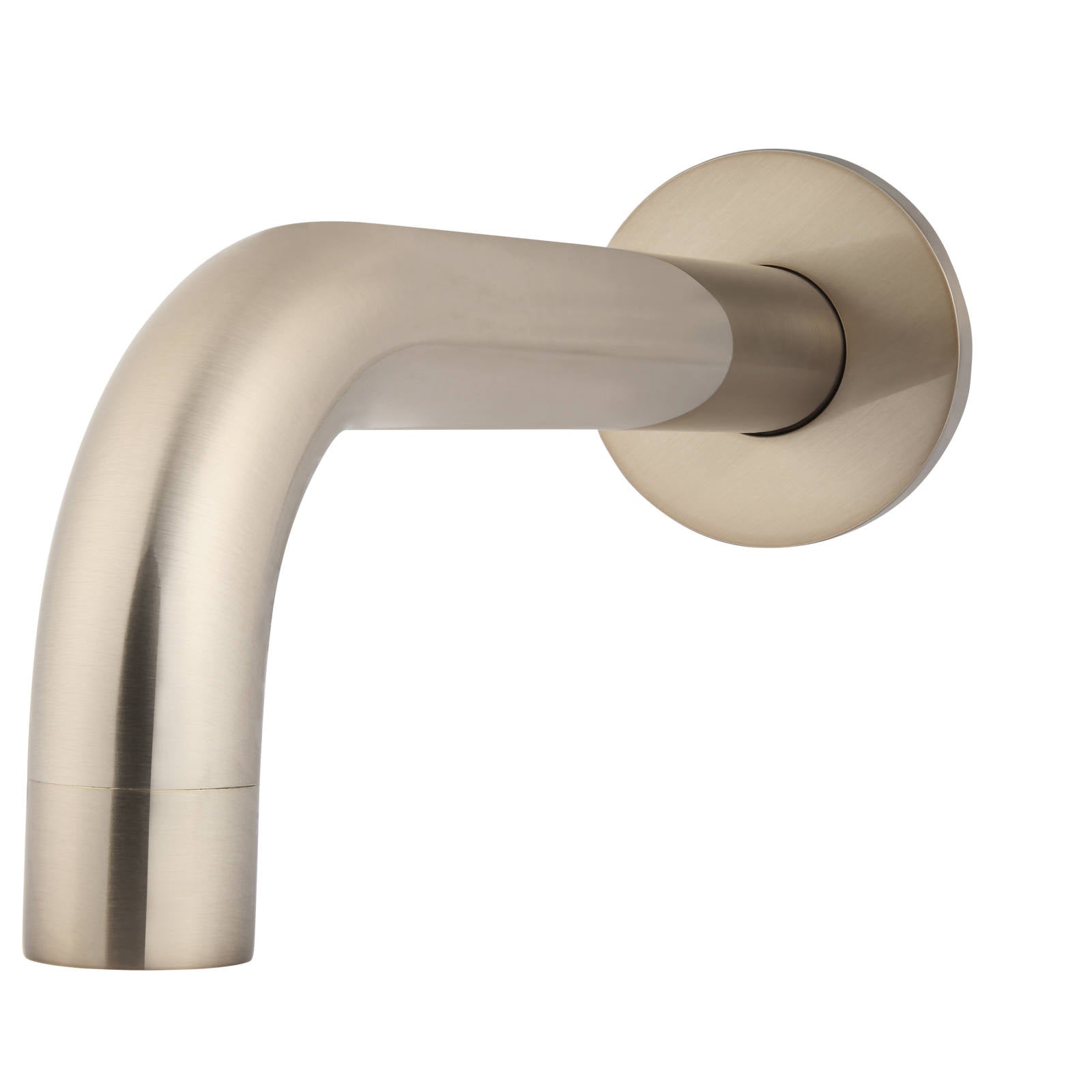 Universal Round Curved Spout, 200mm, Champagne