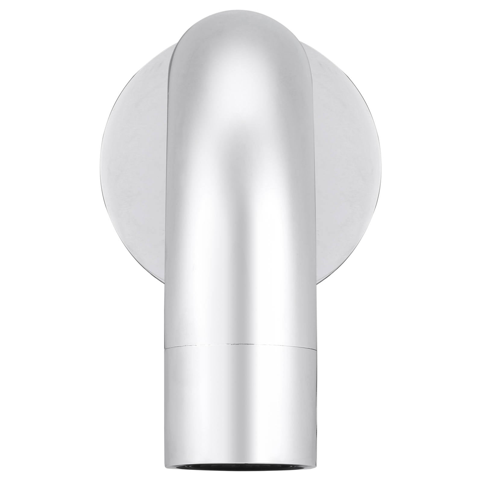 Universal Round Curved Spout, 200mm, Polished Chrome