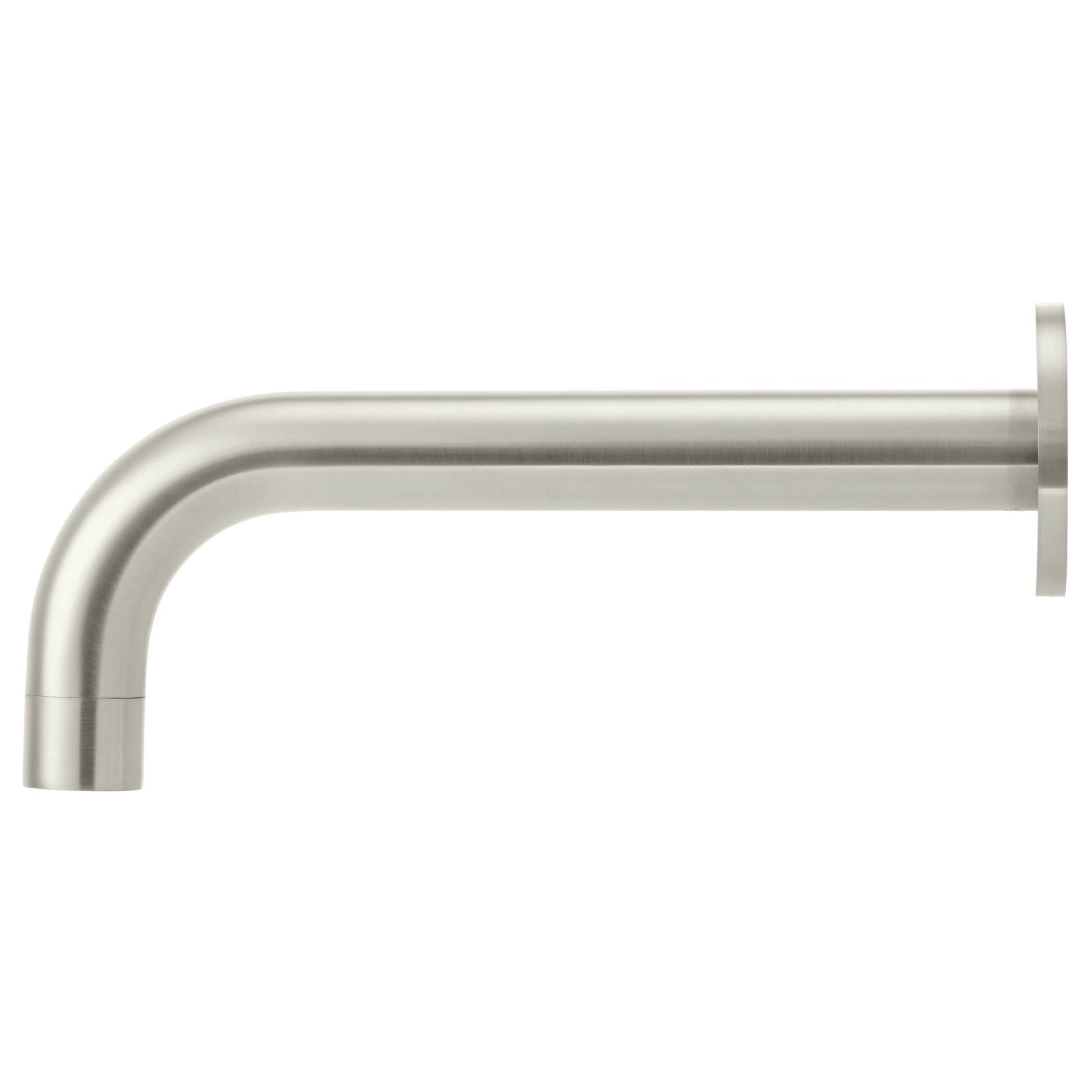 Universal Round Curved Spout, 200mm, PVD Brushed Nickel