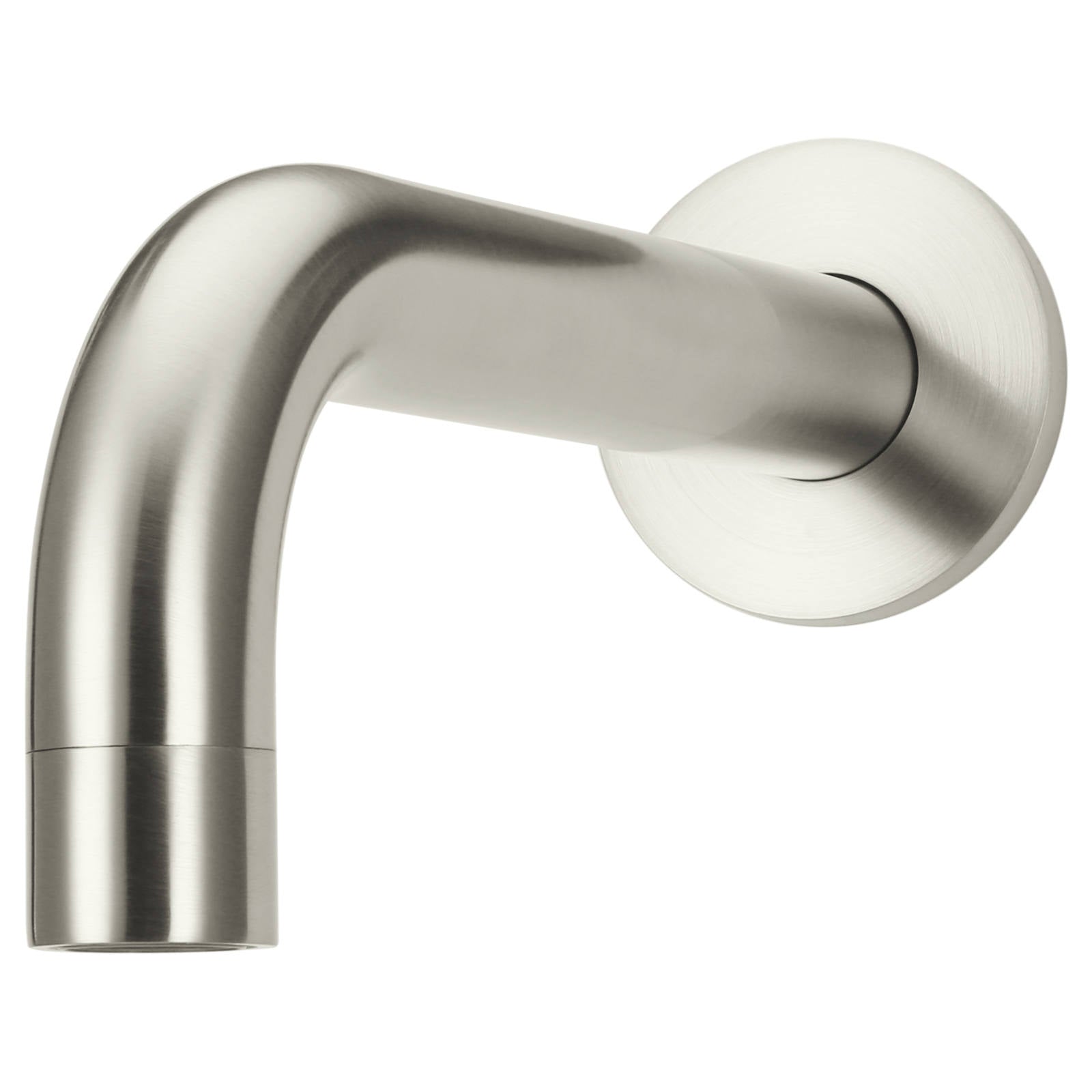 Universal Round Curved Spout, 200mm, PVD Brushed Nickel