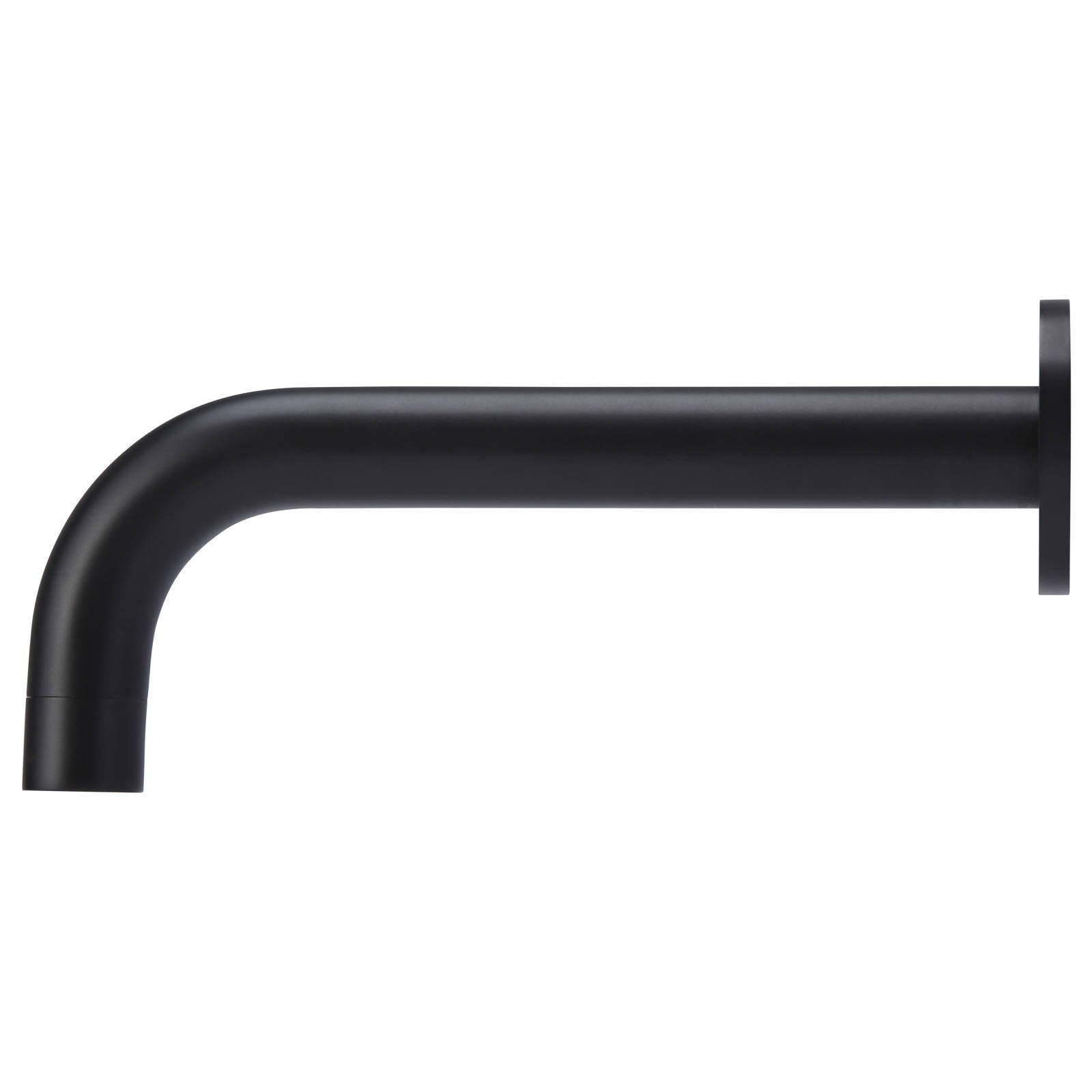 Universal Round Curved Spout, Matte Black